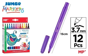 Flamastry Jumbo 12 kolorów - MP Main Paper