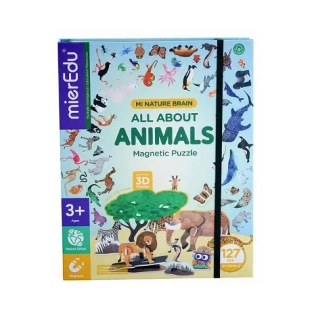 Puzzle magnetyczne Wszystko o zwierzętach - mierEdu