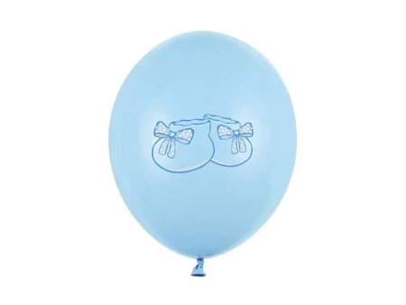 Balony 30cm Bucik pastel Baby Blue 6szt - PartyDeco