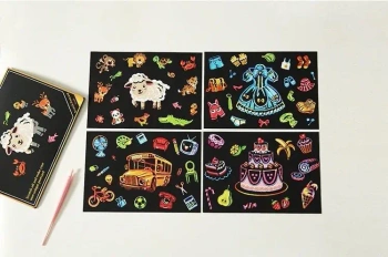 Magiczna Zdrapka - 4w1 Mały Sklep 20x14cm - Yuelu