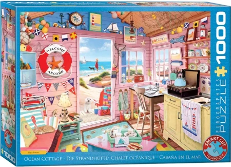 Puzzle 1000 Beach Cottage 6000-5908 - Eurographics