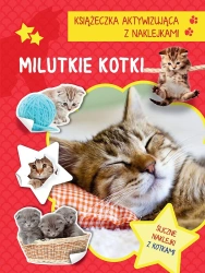 Książeczka aktywizująca naklejki. Milutkie kotki - praca zbiorowa
