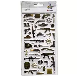 Naklejki wypukłe mix 41szt - Titanum