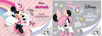 Blok rysunkowy A4/20K biały Minnie Mouse - Beniamin