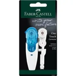Korektor Faber-Castell w taśmie one touch+wkład zapasowy blister