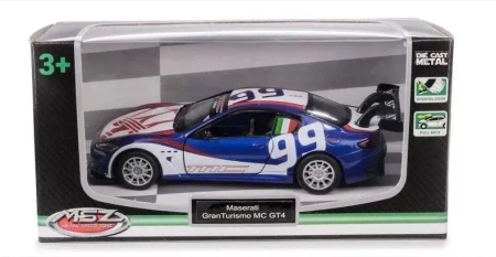 MSZ 1:43 Maserati GranTurismo MC GT4/67355A/blue - Daffi