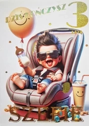 Karnet Urodziny 3 3K - YEKU