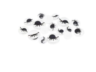 Ruchome oczka z rzęsami 16szt - Brewis