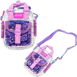 Torebka na ramię puffer fioletowa - Nice Group