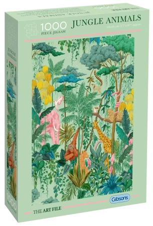 Puzzle 1000 Zwierzęta w dżungli - Gibsons