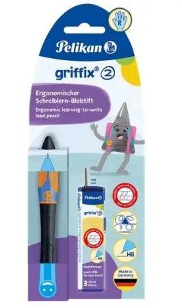 Ołówek Griffix HB praworęczny neon black - PELIKAN