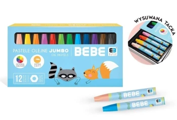 Pastele olejne 12 kolorów BB Kids - INTERDRUK