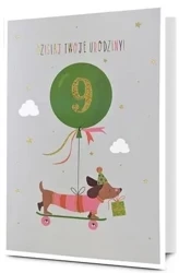 Karnet B6 Urodziny 9 - Pan Dragon