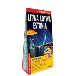 Comfort! map Litwa, Łotwa, Estonia 1:700 000 mapa - praca zbiorowa