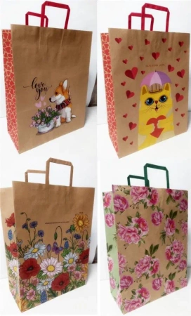 Torebka kolor KRAFT 320x420x150 - Fresh