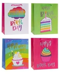 Torebka ozdobna hot stamp 31x42x12cm mix ROZETTE