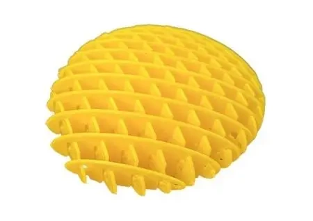 Gniotek antystresowy żółty 10cm - Leantoys