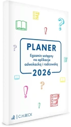 PLANER. Egzamin wstępny na aplikacje adwokacką i radcowską 2026 - praca zbiorowa