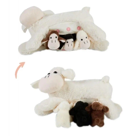 Mama owieczka z 3 młodymi owieczkami - Mamanimals