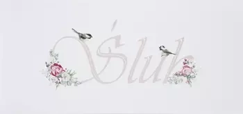 Karnet Ślub DL S44 - Ptaszki - MAK