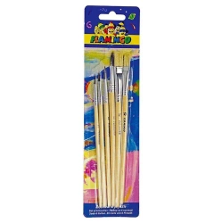 Pędzle drewniane 6szt - Titanum