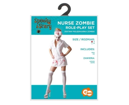 Strój dla dorosłych Pielęgniarka Zombie rozm.S - Godan