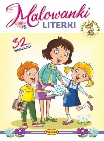Malowanki literki. Seria z misiem - praca zbiorowa