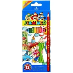 Kredki "Junior" 12 kolorów, sześciokątne - Titanum
