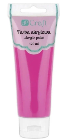 Farba akrylowa ciemnoróżowa 120ml - Dalprint dpCraft