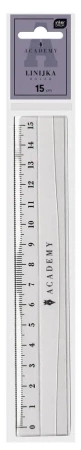 Linijka plastikowa 15cm Academy - INTERDRUK