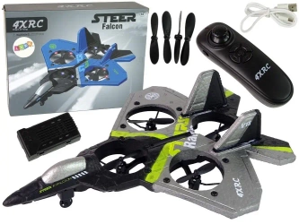 Odrzutowiec zdalnie sterowany R/C Pianka 360 LED - Leantoys