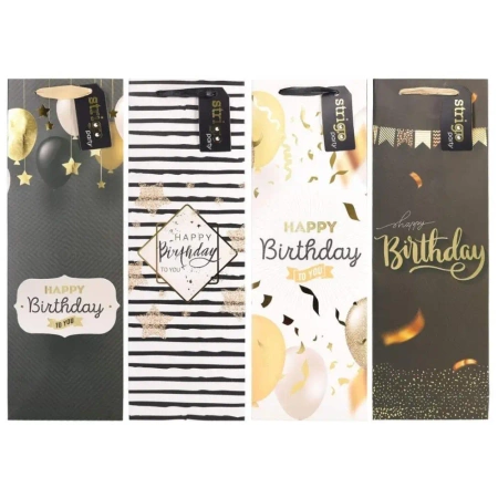 Torba prezentowa Party 12x36x9cm mix STRIGO