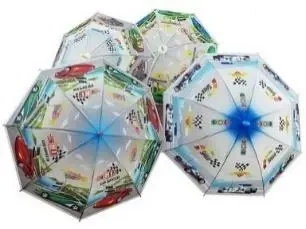 Parasol dziecięcy z gwizdkiem Samochody mix - Madej