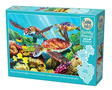 Puzzle 350 Żółwie morskie 112669 - Cobble Hill