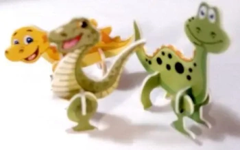 Mini dinozaury do składania mix 5szt - Galeria Hobby