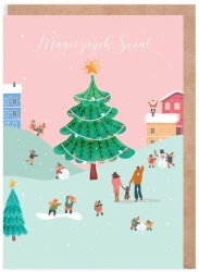 Kartka Boże Narodzenie Miasteczko, eko K135 - Cardie