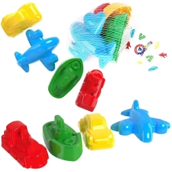 Foremki do piasku Pojazdy 4szt MIX - Technok