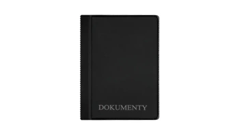 Okładka na dokumenty mini standard czarna (10szt) - Biurfol