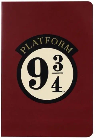 Harry Potter Notatnik A5 linia Peron 9 i 3/4 - Half Moon Bay