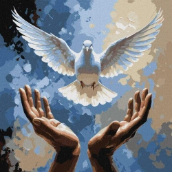 Malowanie po numerach - Dłonie dobroci 40x40cm - Ideyka