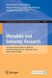 Metadata and Semantic Research - Garoufallou Emmanouel