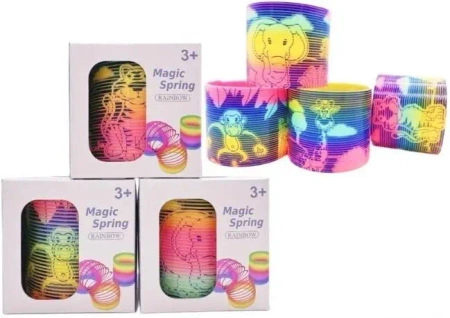 Sprężyna tęczowa z nadrukiem MIX - Merkpol
