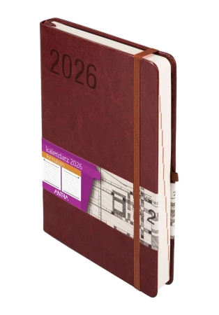 Kalendarz 2026 A5 Formalizm brązowy DNS - -