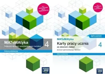 MATEMATYKA 4 LO PODRĘCZNIK KARTY ZBIÓR PODSTAWOWY - Wojciech Babiański, Lech Chańko, Joanna Czarnowsk