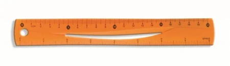Linijka pomarańczowa 20cm BL020-PB - Tetis