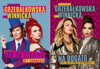 Jak się starzeć bez godności + Na bogato PAKIET Winnicka Grzebałkowska - Magdalena Grzebałkowska, Ewa Winnicka