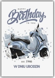 Kartka okolicznościowa Urodziny - Trend