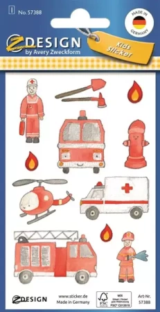 Brokatowe naklejki - Służby ratunkowe - Zdesign