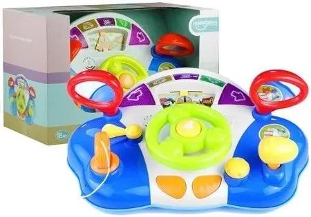 Interaktywna Kierownica Dla Dziecka Panel Dźwięki - Leantoys