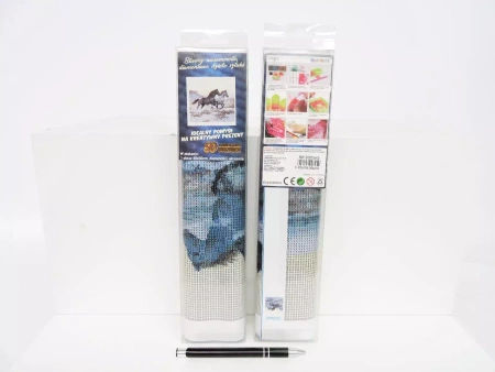 Diamentowa mozaika Konie czarny i b...2000645 - Norimpex